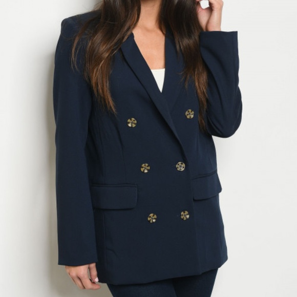 NAVY BLAZER JACKET - Picture 2 of 12